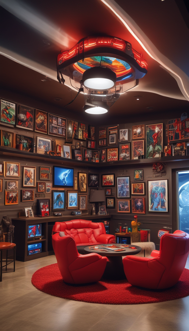 mancave theme Marvel