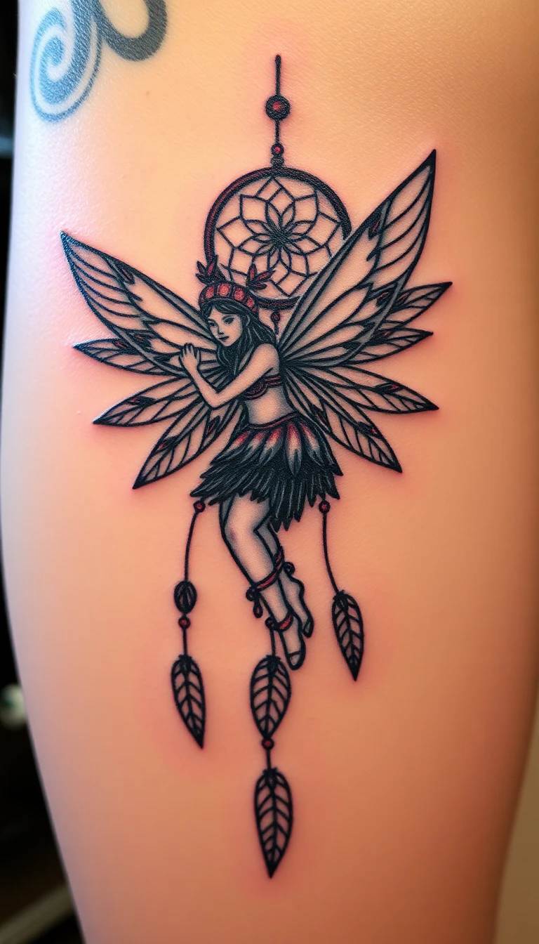 Fairy Dream Catcher Tattoo