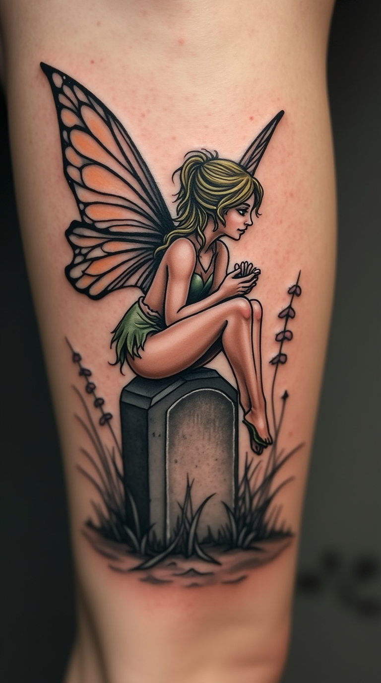 Grave Fairy Tattoo