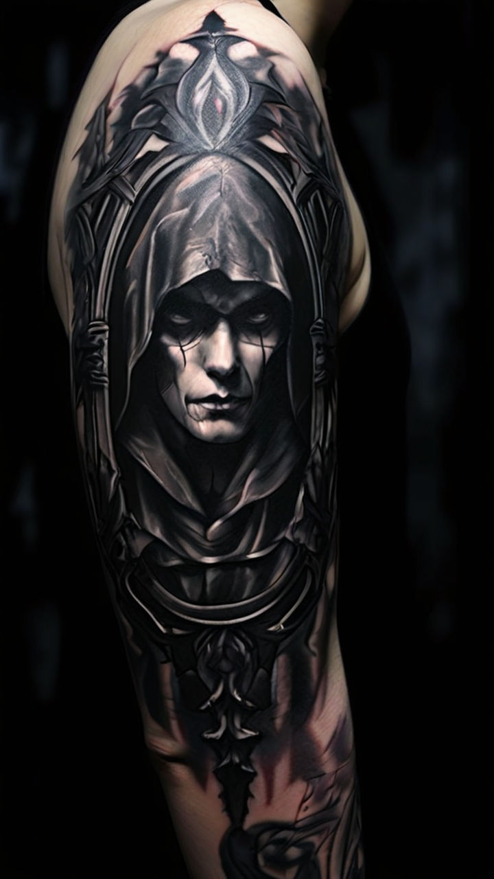 Hooded Man Tattoo