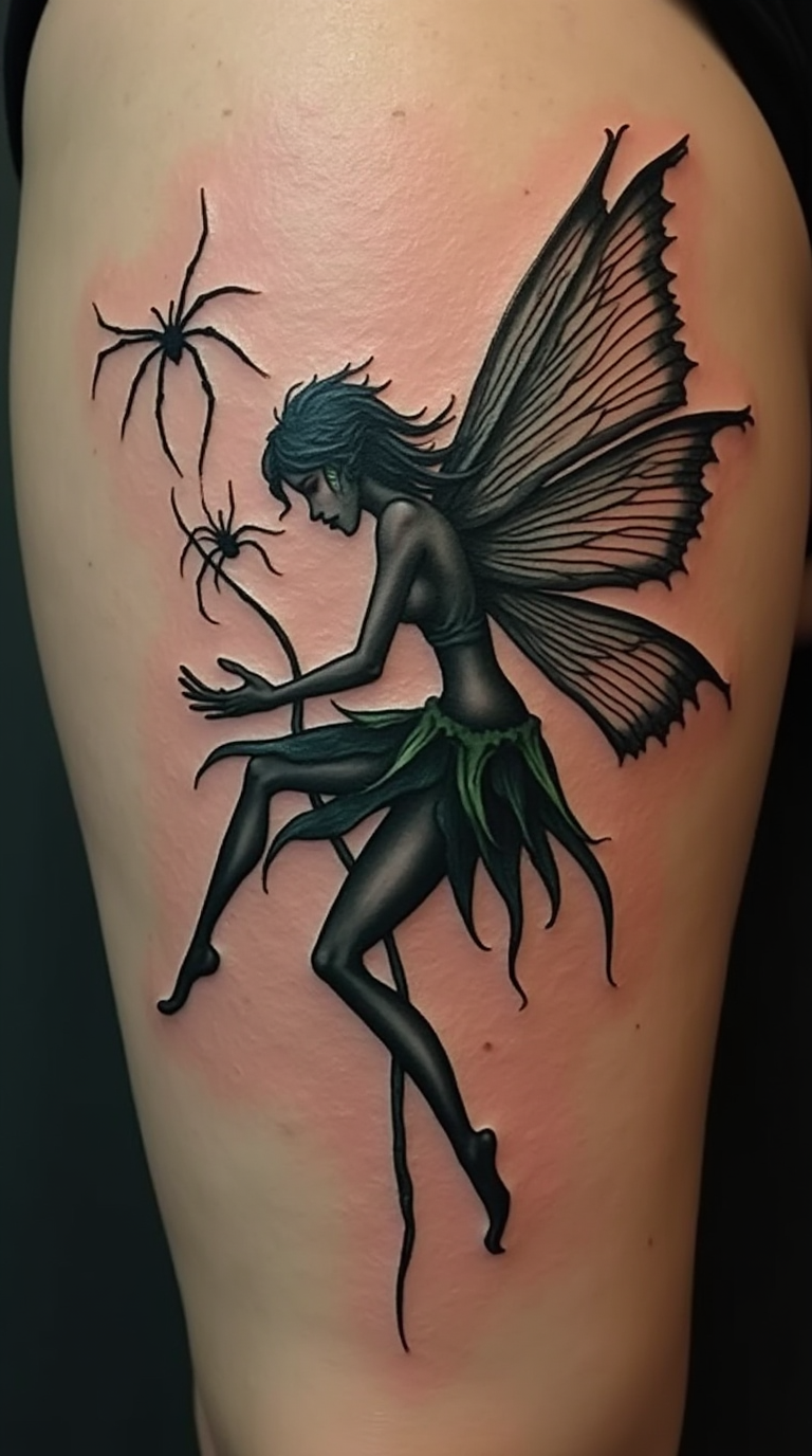 Spidy Fairy Tattoo