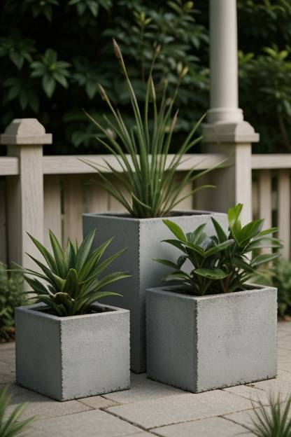 Cinder block planters