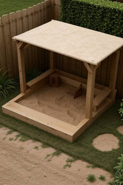 Sandbox with cover